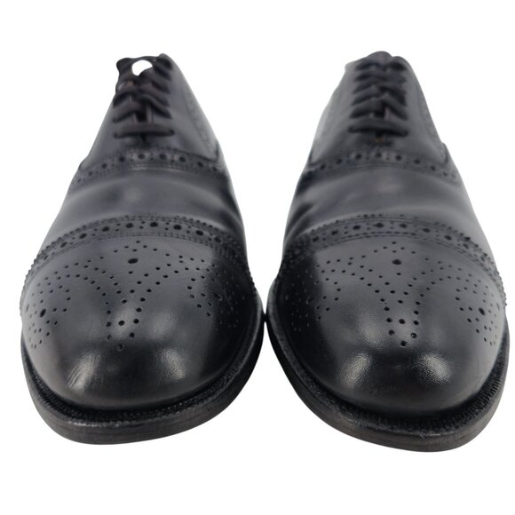 Polo Ralph Lauren Benchmade Italy Mens size 13 Black Leather Dress Shoes Oxfords - Picture 5 of 11